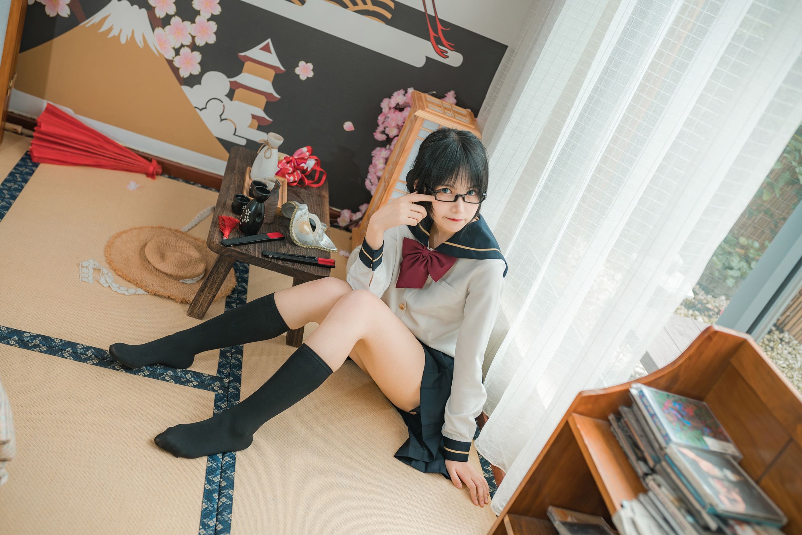 图片[1]-逐月 – NO.027 Su  自宅jk [34P]-XikXak